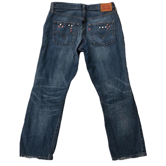 Vintage Levi’s 501 Leather Patch Size 28 - Picture 4 of 16